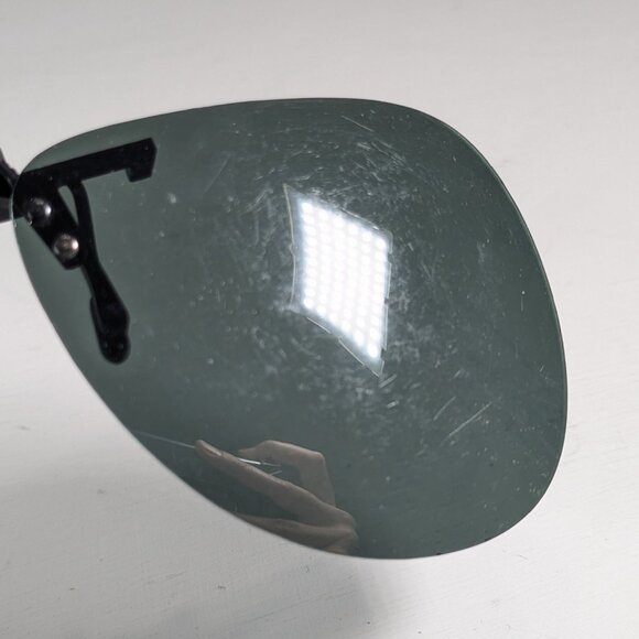 Vintage Aviator sun shade clip-on sunglasses fronts - Picture 8 of 10